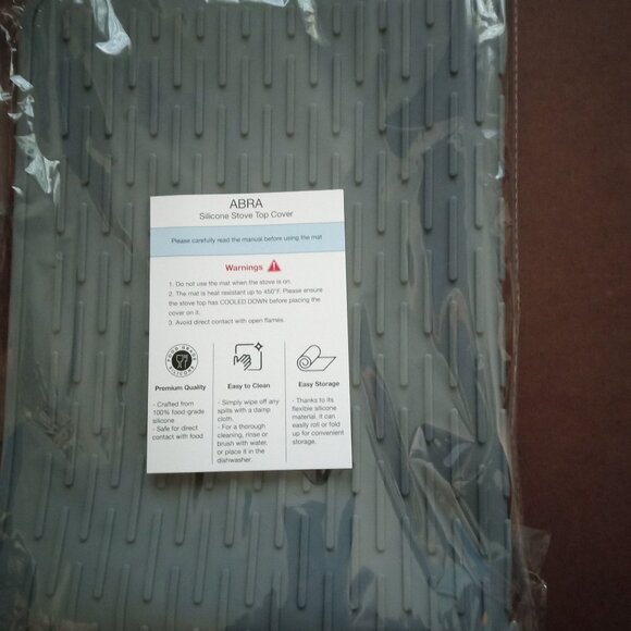 Silicone Electric Stove Cover Mat Heat Resistant Glass Cooktop Protector 28”x 20 - Picture 1 of 7